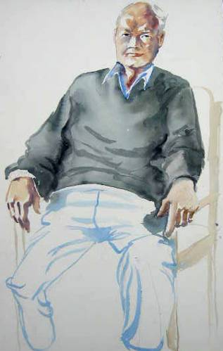 Elton, Watercolour by Colin Browne