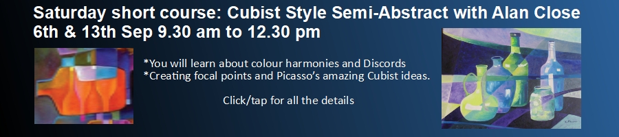 Alan Close Semi Abstract Cubist Course Sep 2025